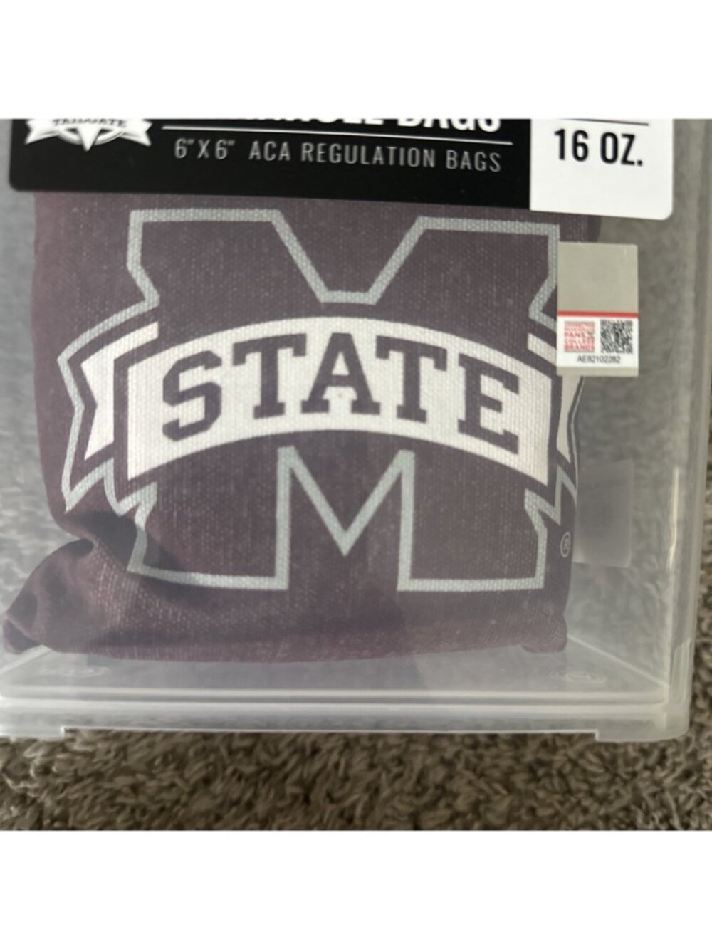 Mississippi State Bulldogs Cornhole Bean Bags 4 ACA Regulation Corn Shot Toss - Picture 2 of 6